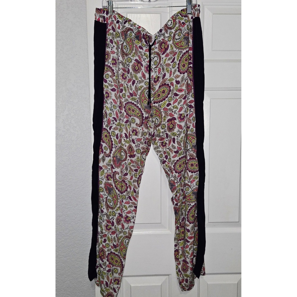 Simply Vera Vera Wang XXL Paisley Print Lounge Pants Drawstring Side Detail